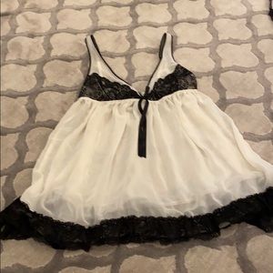 Victoria’s Secret black and white baby doll cami